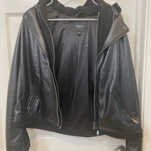Faux leather jacket from Torrid, size 0 (Large)